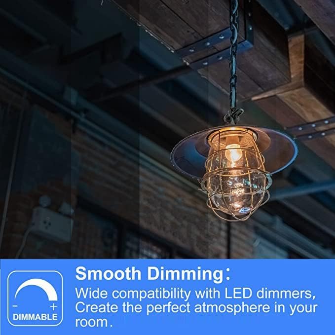 Energetic E26 Dimmable Led G16.5 Light Bulb 60 Watt Light Bulb 500 Lumens Candelabra Bulb For Chandeliers, Ceiling Fan, Vanity,