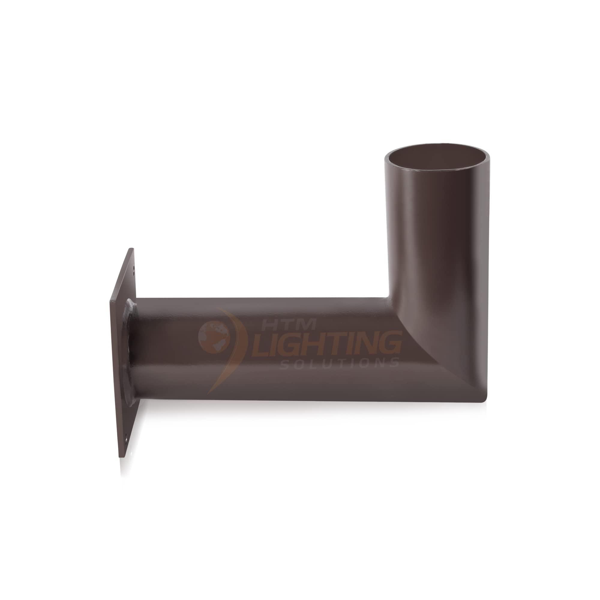 HTM LIGHTING SOLUTIONS 90 Degree Wall Mount Bracket, L-Shape, Bronze Finish, 2-3/8in Vertical Tenon, Model WM-SP-D-V2-1P