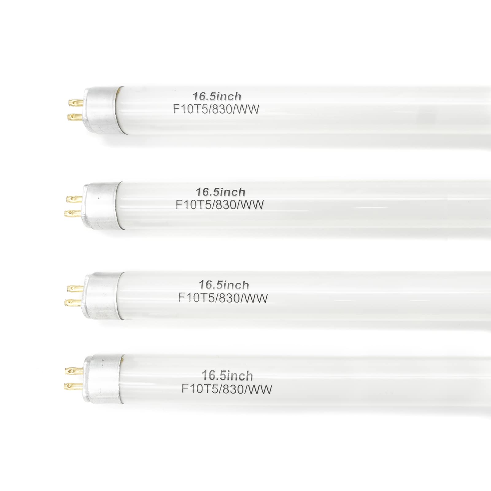 Konideke 16 Inches F10T5 Replacement Bulb Compatible Jasco T5 10 Watt Warm White 3000K F10T5/830 Fluorescent Tube for Counter an