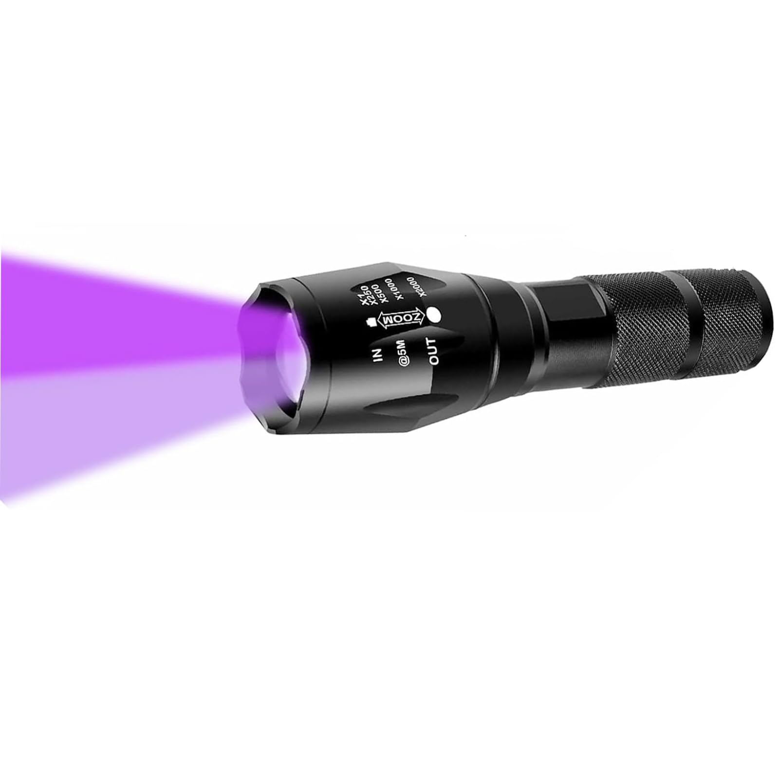 Miular UV 365nm and 395nm Light Woods lamp Blacklight, 2 in 1 Ultraviolet Flashlight for Detecting Pet Urine Stains, Curing Res