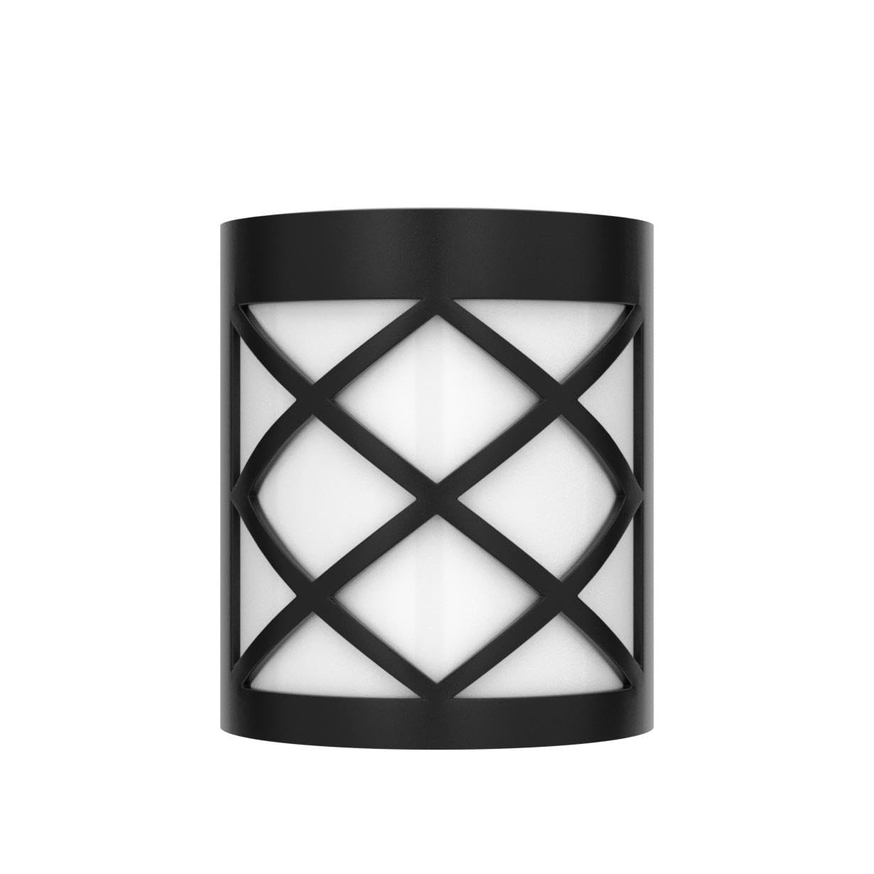 GIGALUMI Solar Fence Lights - 8 Pack Waterproof Outdoor Wall Lights, Cold White, Plastic for Deck, Patio, Stairs, Yard, Pathway
