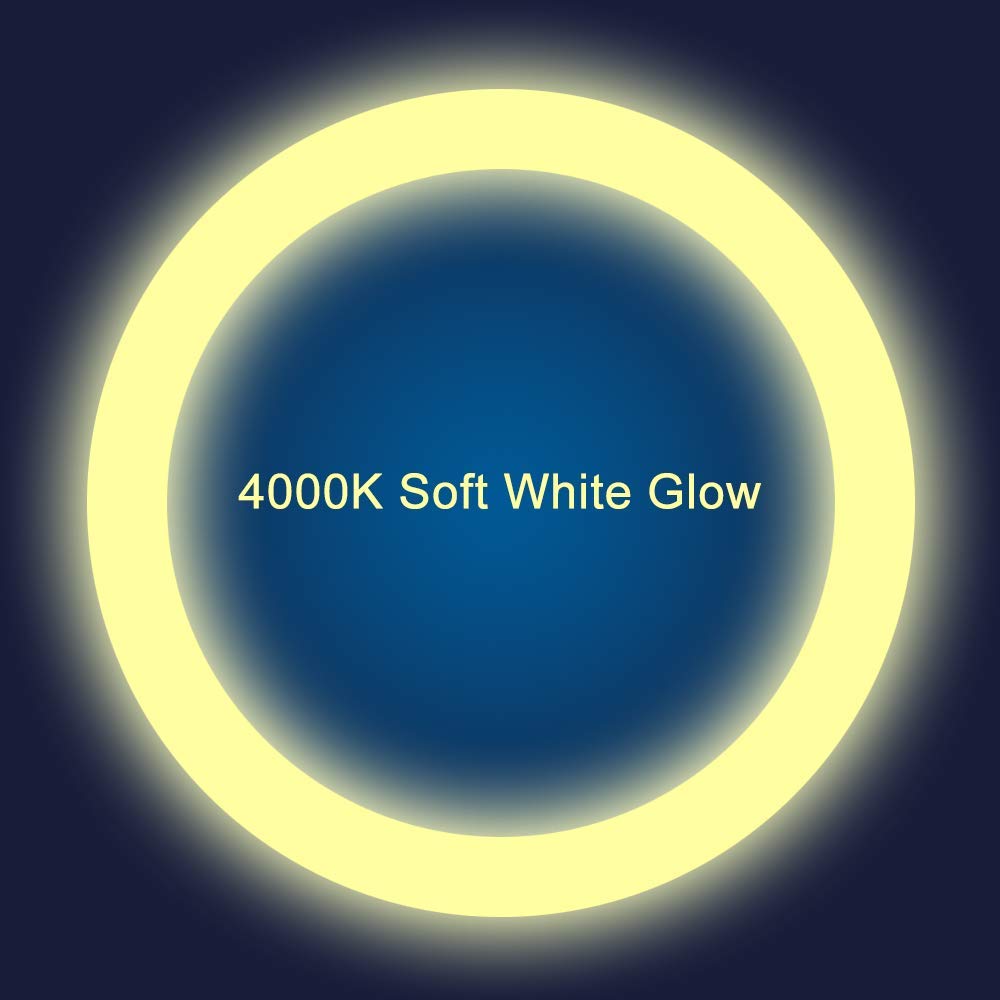 Iledlight T9 Led Circline Bulb 12&quot; 2700Lm Soft White 4000K Replacement For 32W Flu