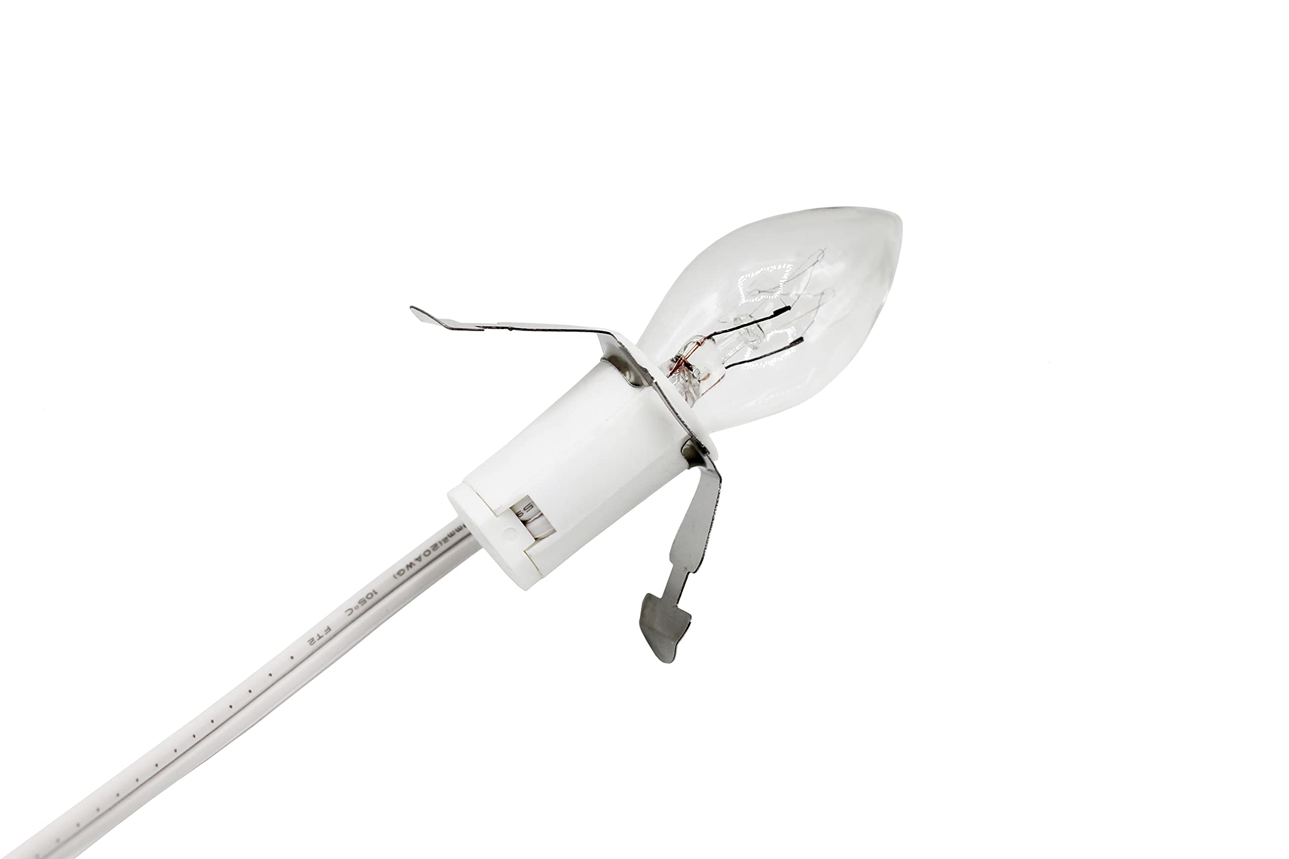 Creative Hobbies® Single Light Replacement Clip In Lamp Cord For Christmas Village House Includes Clear Light Bulb (10)