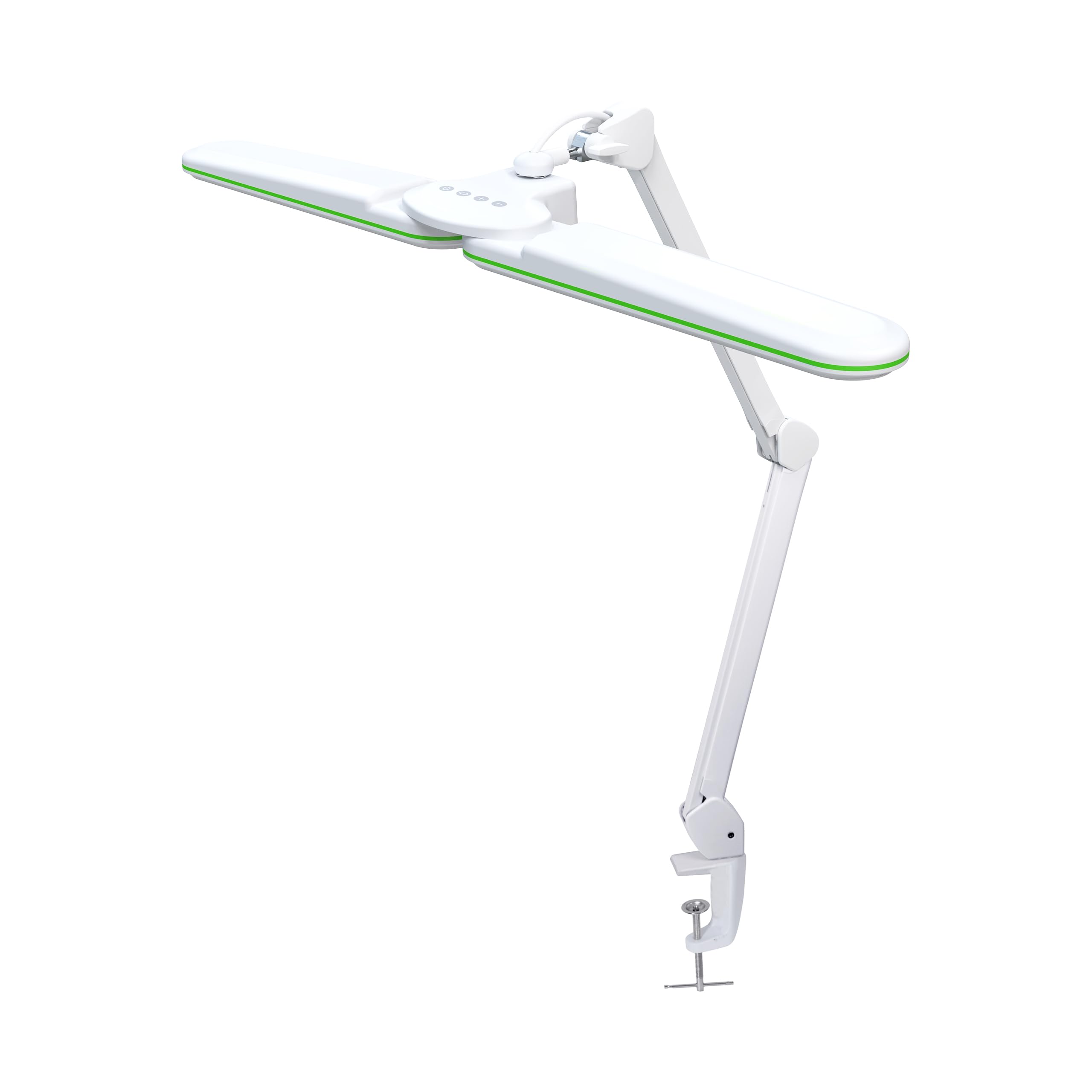 Neatfi  high-standard HD XL Task Lamp, 3 Modes, Adjustable Brightness, 17 Inches, Green Ring, Model 8017D5LED CCT