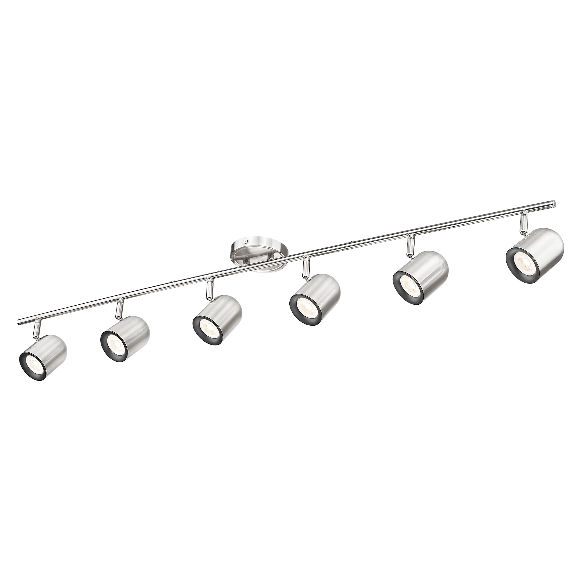 Femila Modern Track Lighting Fixtures Ceiling  46.3 Led Track Lighting  3000K Bulbs Included  4Fs78Tl-6 Bn