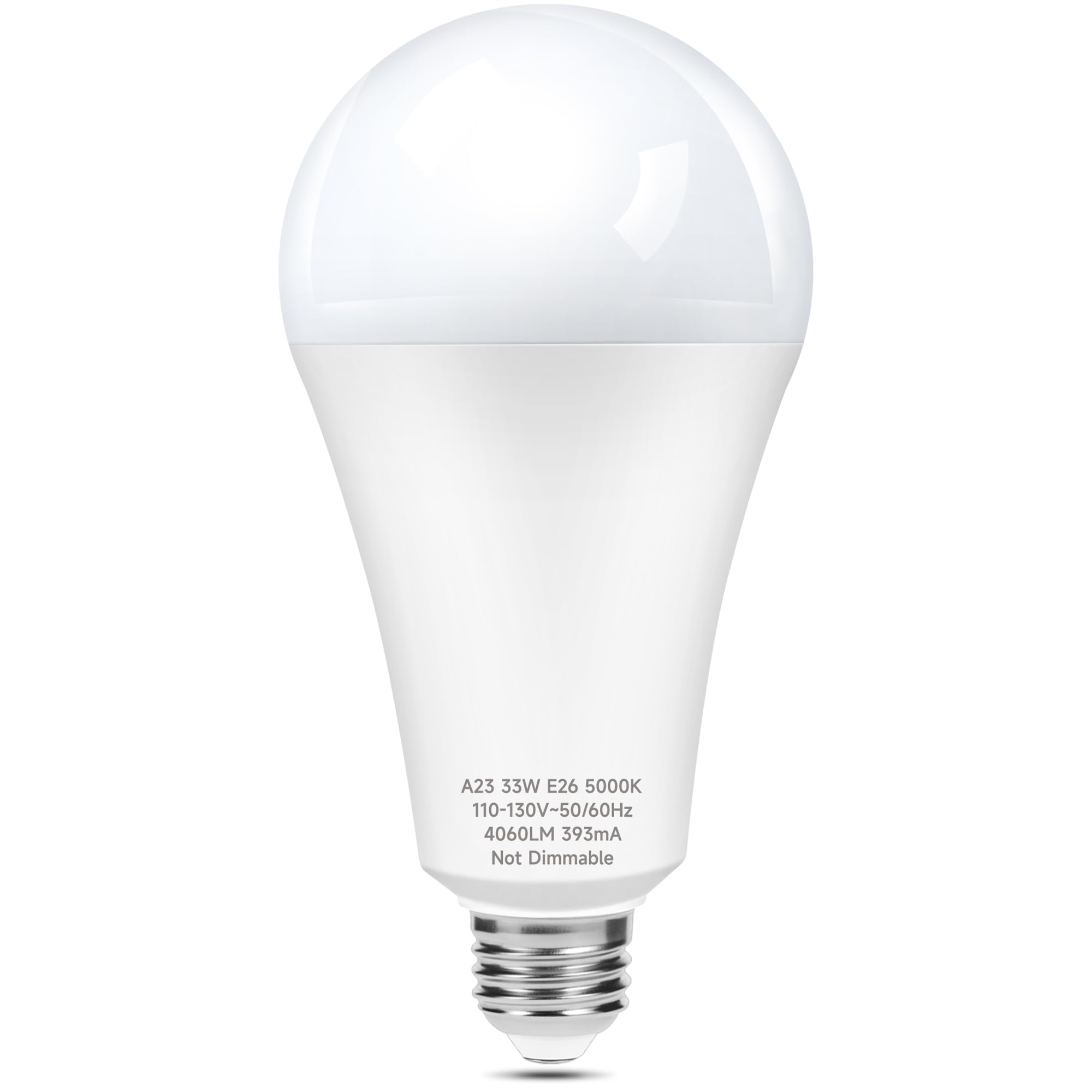 Prosperbiz LED Light Bulb A23 33W 4060 Lumen Cool White E26 Medium Base 1 Pack