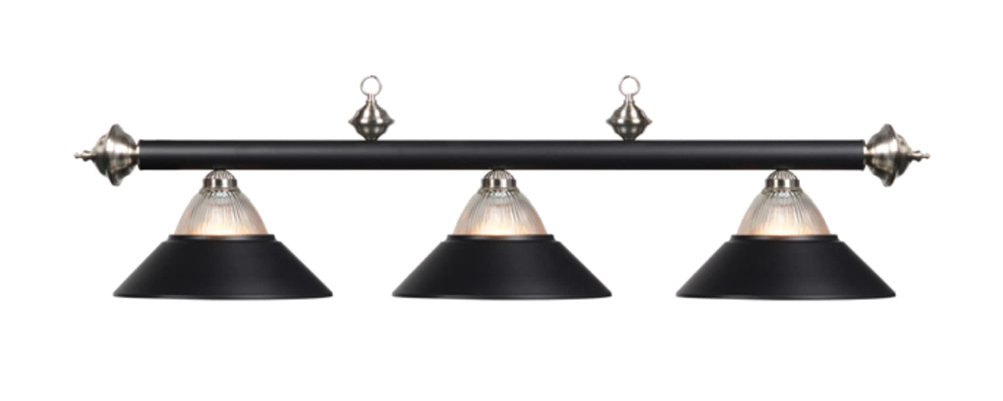 3 LT-54'' BILLIARD LIGHT-MATTE BLACK & STAINLESS