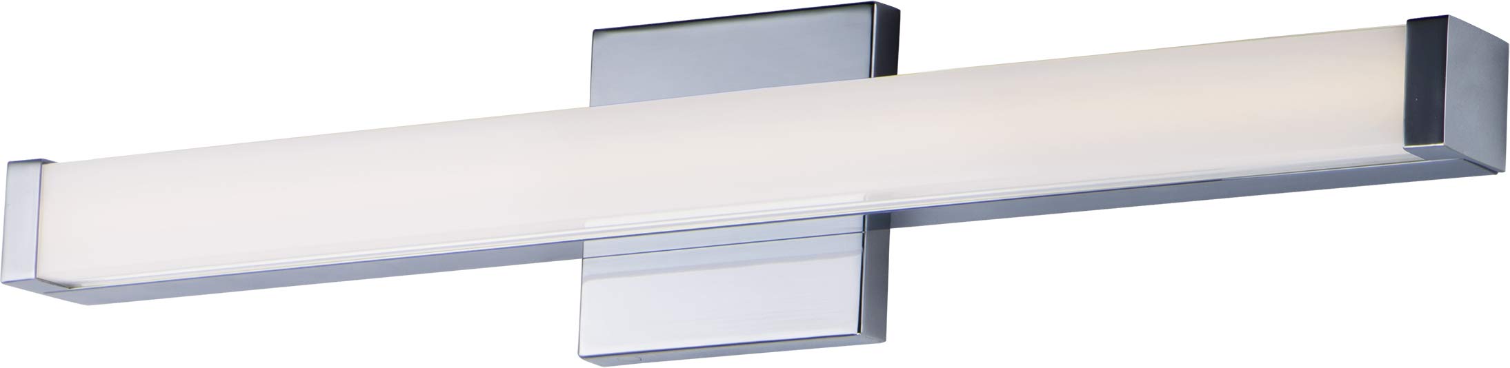 Maxim 52002PC Spec Collection 24 Inch Dimmable LED Bathroom Vanity Light I 3000K I Polished Chrome I Modern Contemporary Light F
