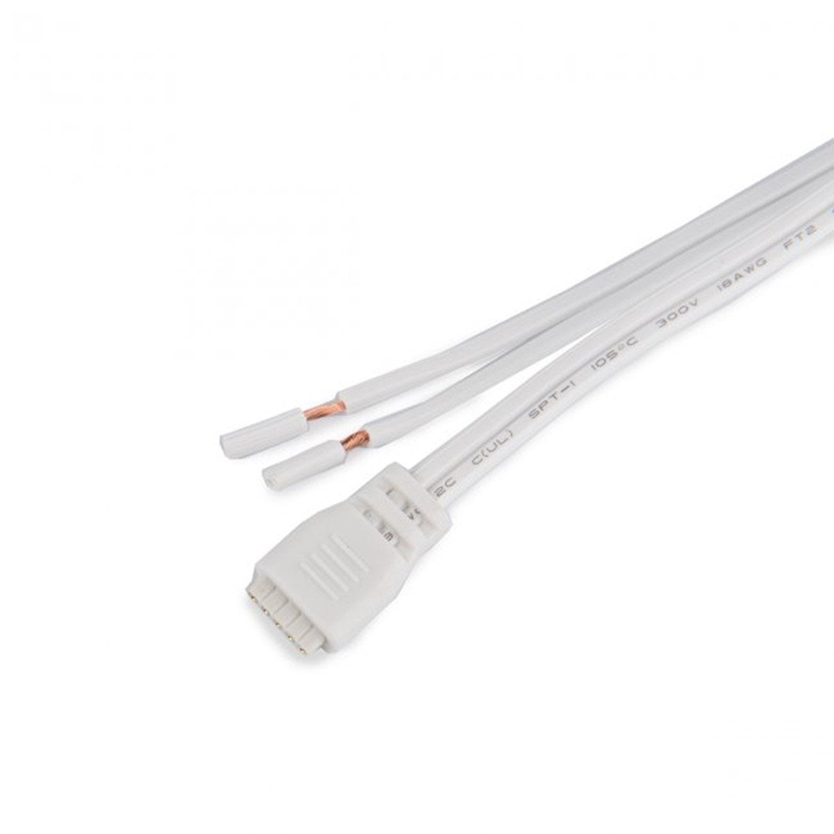 WAC Lighting LED-TC-WEXT-144-WT Invisiled 12 Wall Rated Lead Wire for Invisiled 16 Guage 24V in WhiteWhite