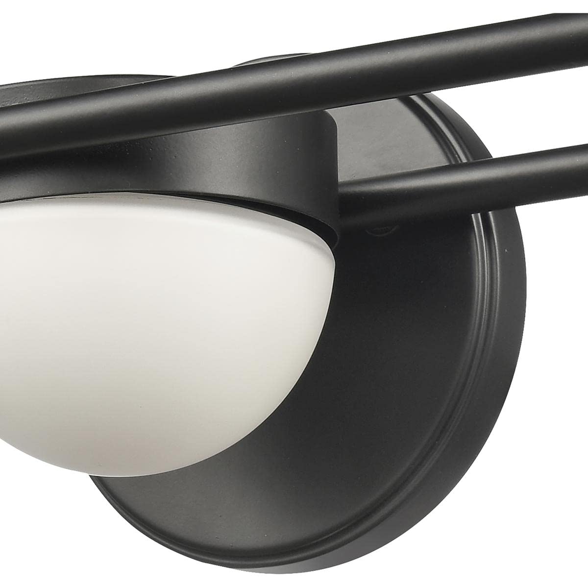 Elk Home Nelly 3-Light Vanity Light, Matte Black Finish, Opal Glass, Modern Style