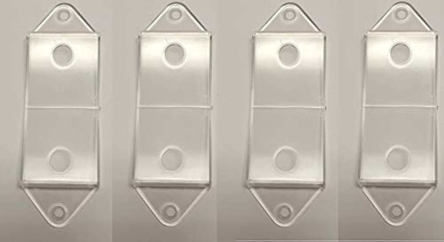 JSP Manufacturing Clear Rocker Switch Plate Cover Guard 4 Pack - Protects Lights/Circuits, Model LT-SC-Rocker-Clear-4Pack
