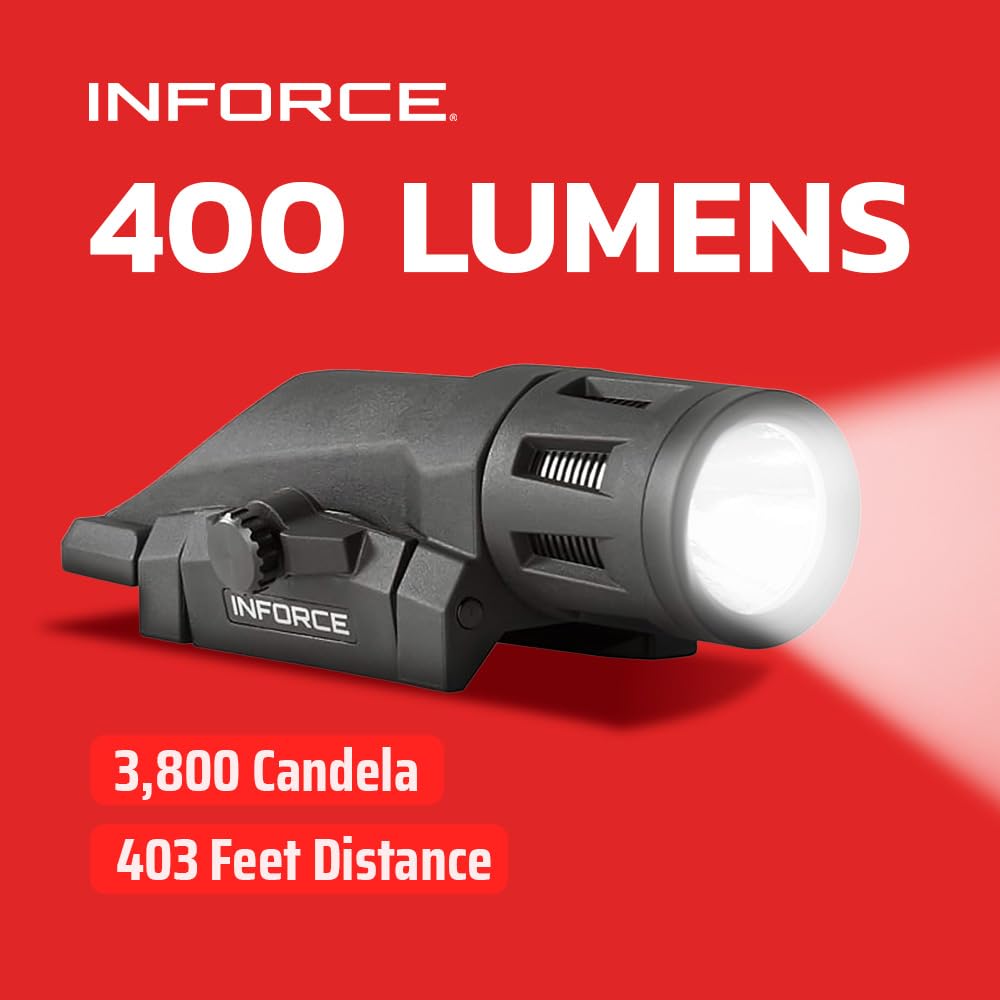 Inforce WML 400 Lumens Gen 2 Weaponlight White Light with IR (Black)