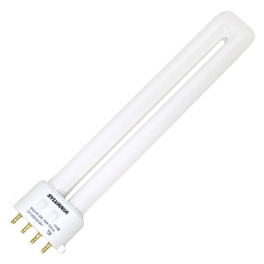 SYLVANIA Compact Fluorescent 4 Pin Tube, 4100K, 13-Watt, Model S6419, Case of 10