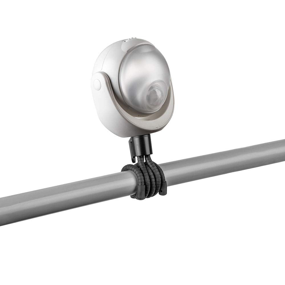 Limitless Innovations Lumenology Portable LED Motion Sensor Light - 148 Lumens, 13 ft Range, Flexible Tripod Base, White