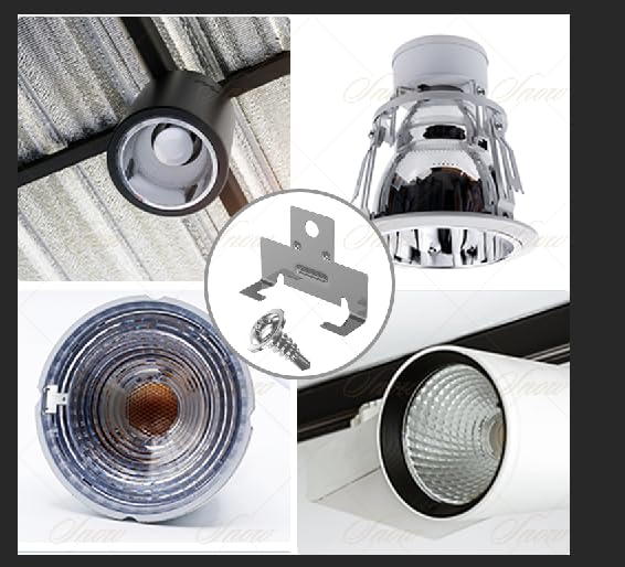 ROOWINTOO Recessed Light Clips - 30 Pack (15 Pairs), Silver Downlight Clips for Easy Retrofitting, Model 81dc548a-db7e-47a