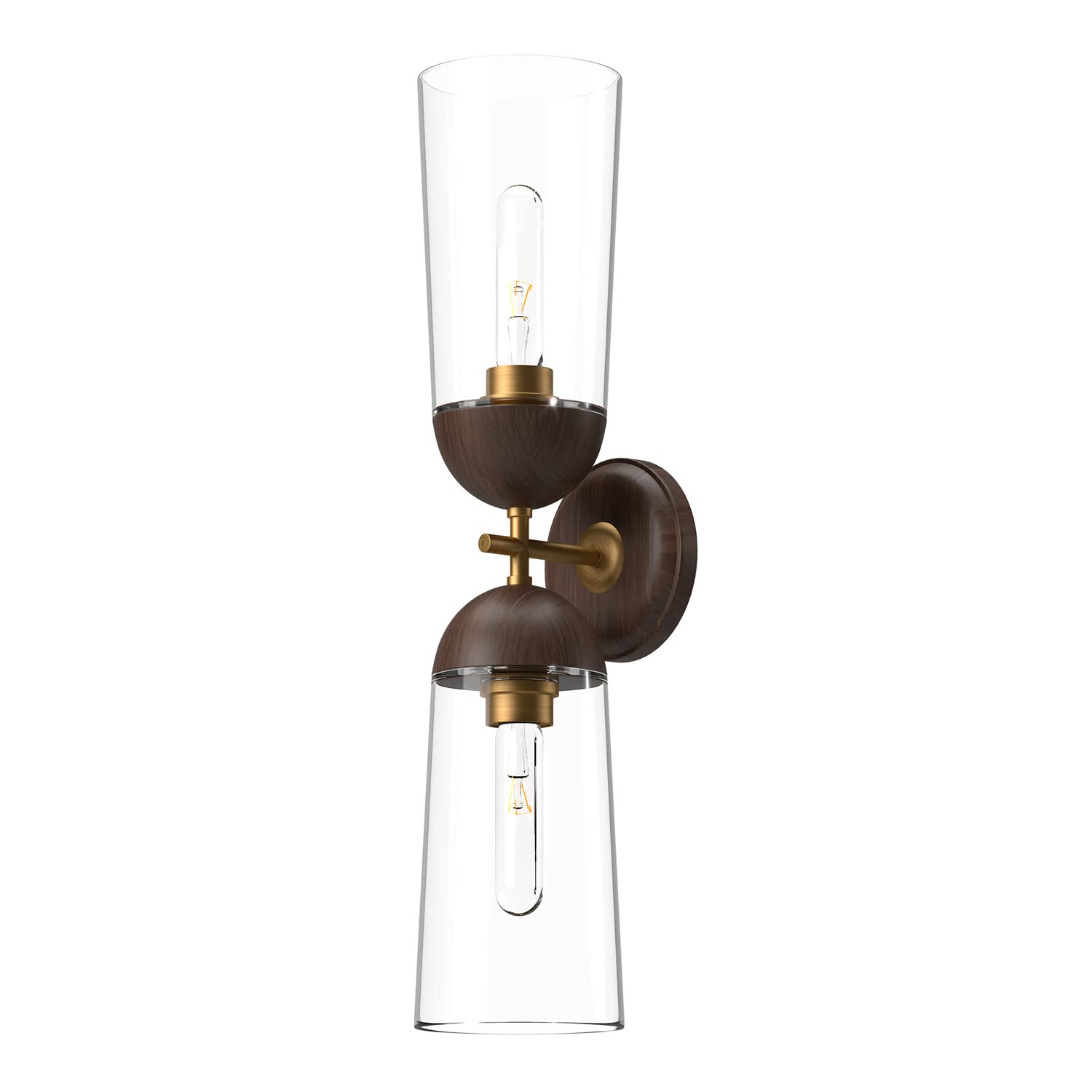 Alora Mood WV542226AGWT Emil Vanity, Aged Gold/Walnut