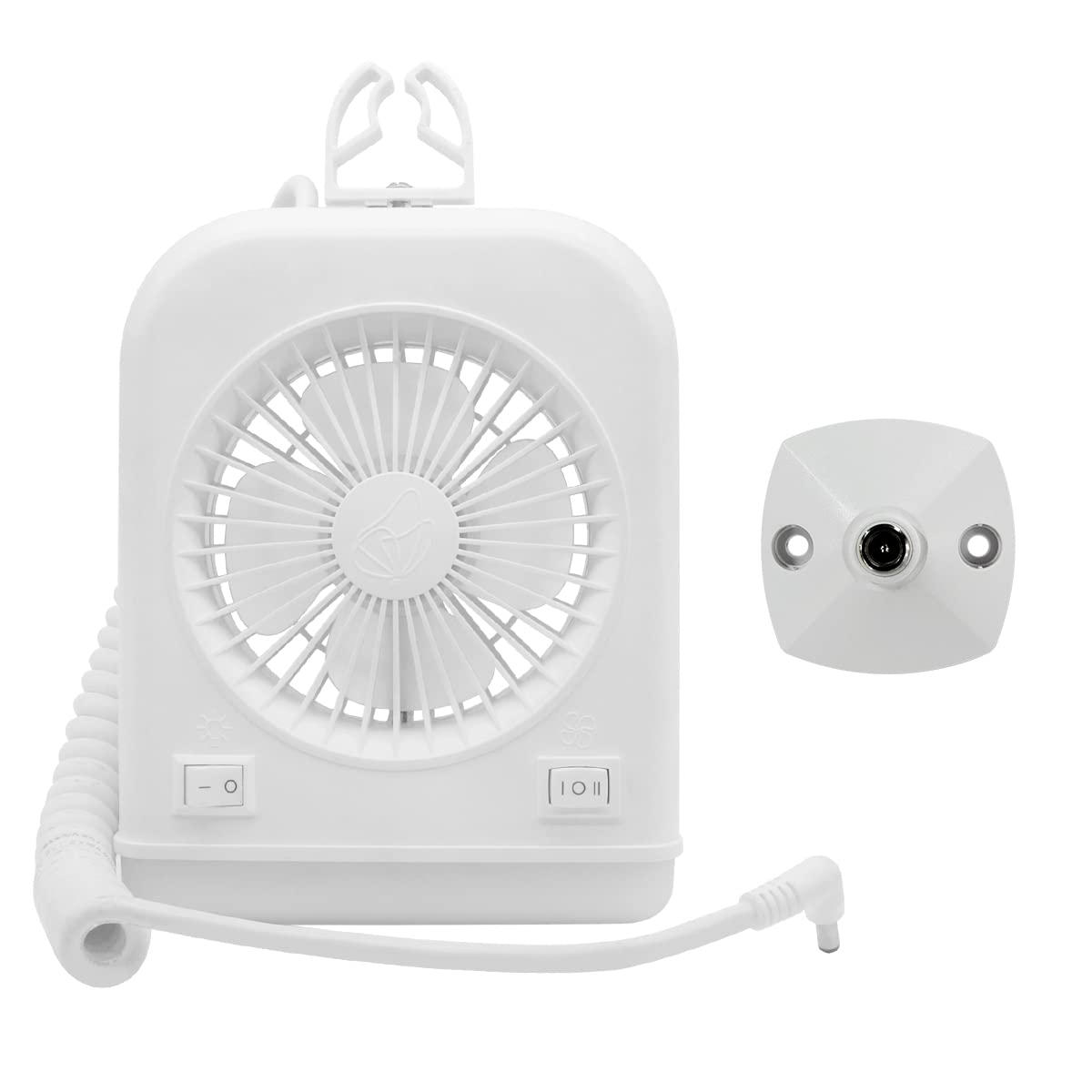Dream Lighting 12V RV Camper Fan and LED Light, Soft White, 2-Speed, Model 6000-FFWX1, Gray
