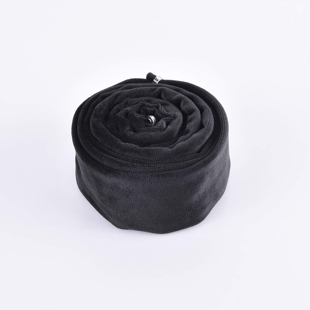 Aory Chandelier Chain Cover - 6Ft Flannelette Fabric, Black, Model 782289920490