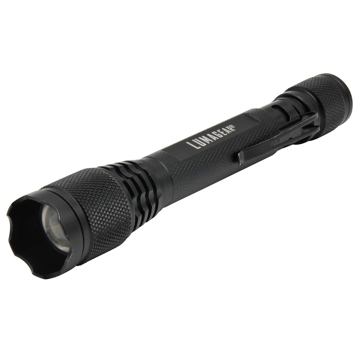 Lumagear 5.3&quot; Tactical Aluminum Flashlight - 120 Lumens, Black, Durable & Lightweight