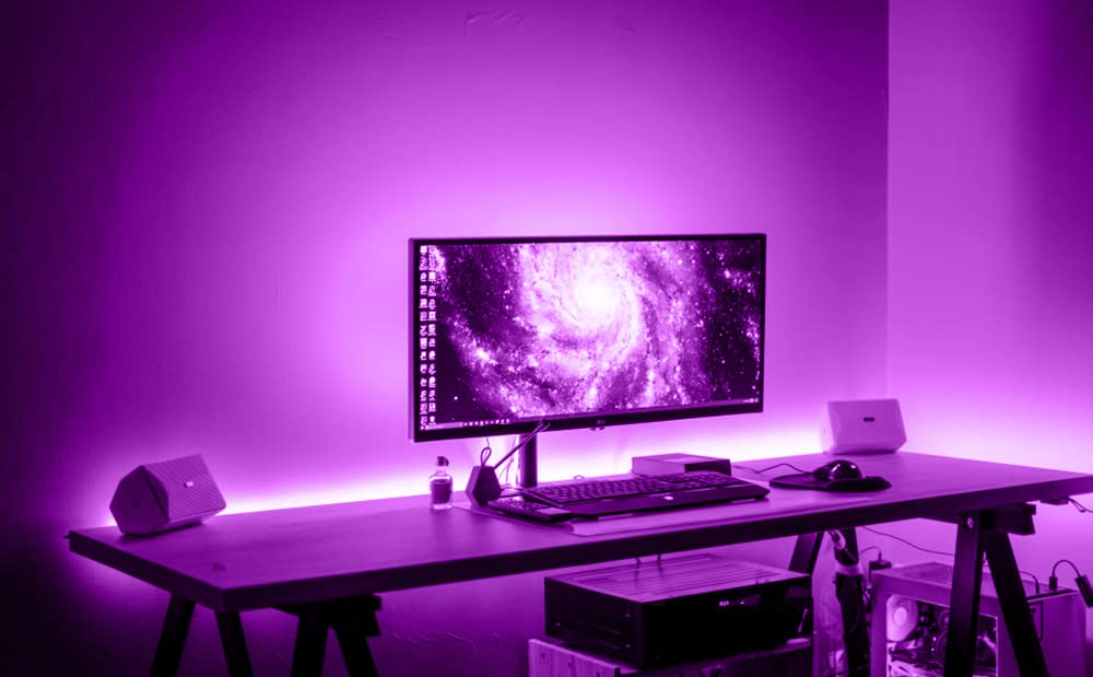 Owofydr Led Neon Lights Flexible Purple 16.4Ft/5M 12V Dc Waterproof Flexible Led Neon Light For Indoors Outdoors Decorm [Power A