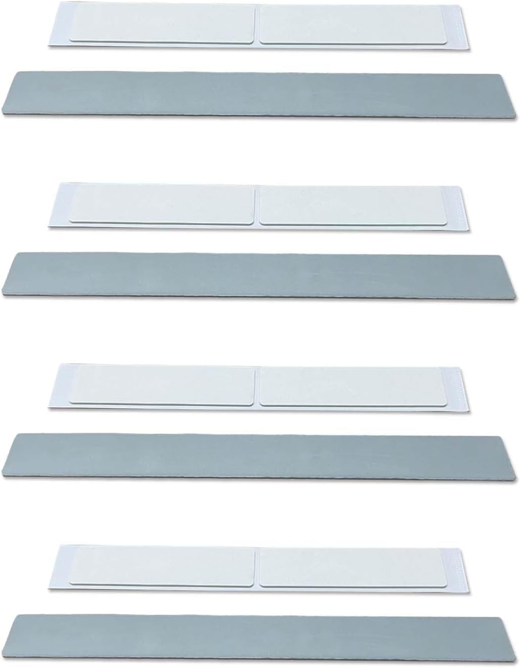 LIGHTULIFE Under Cabinet Lights - Magnetic Sticky 4PCS Replacement Bands with Adhesive Backing  Gray