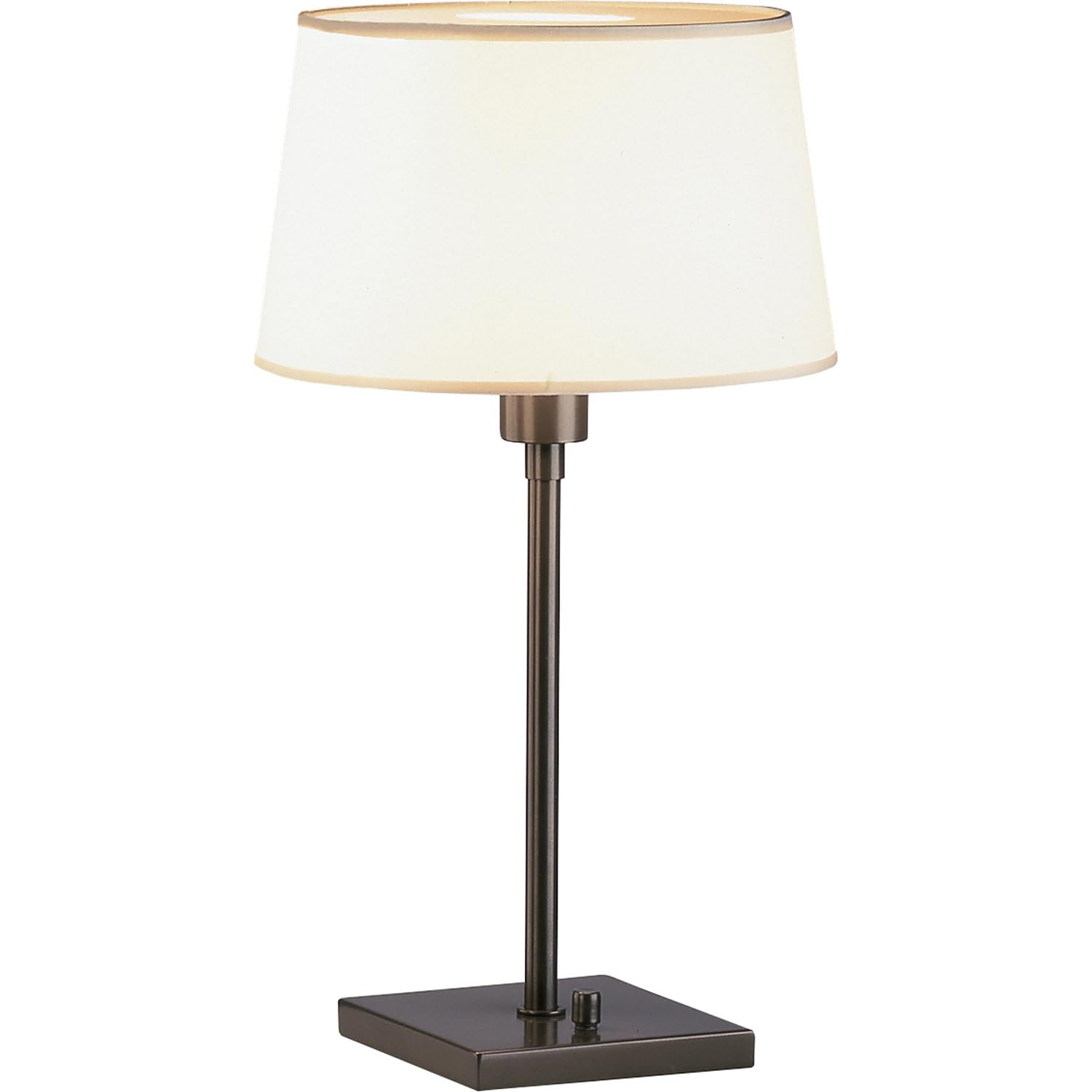 Robert Abbey Z1812 Lamps with Snowflake Fabric and Top Diffuser Shades, Deep Bronze Powder Coat Finish