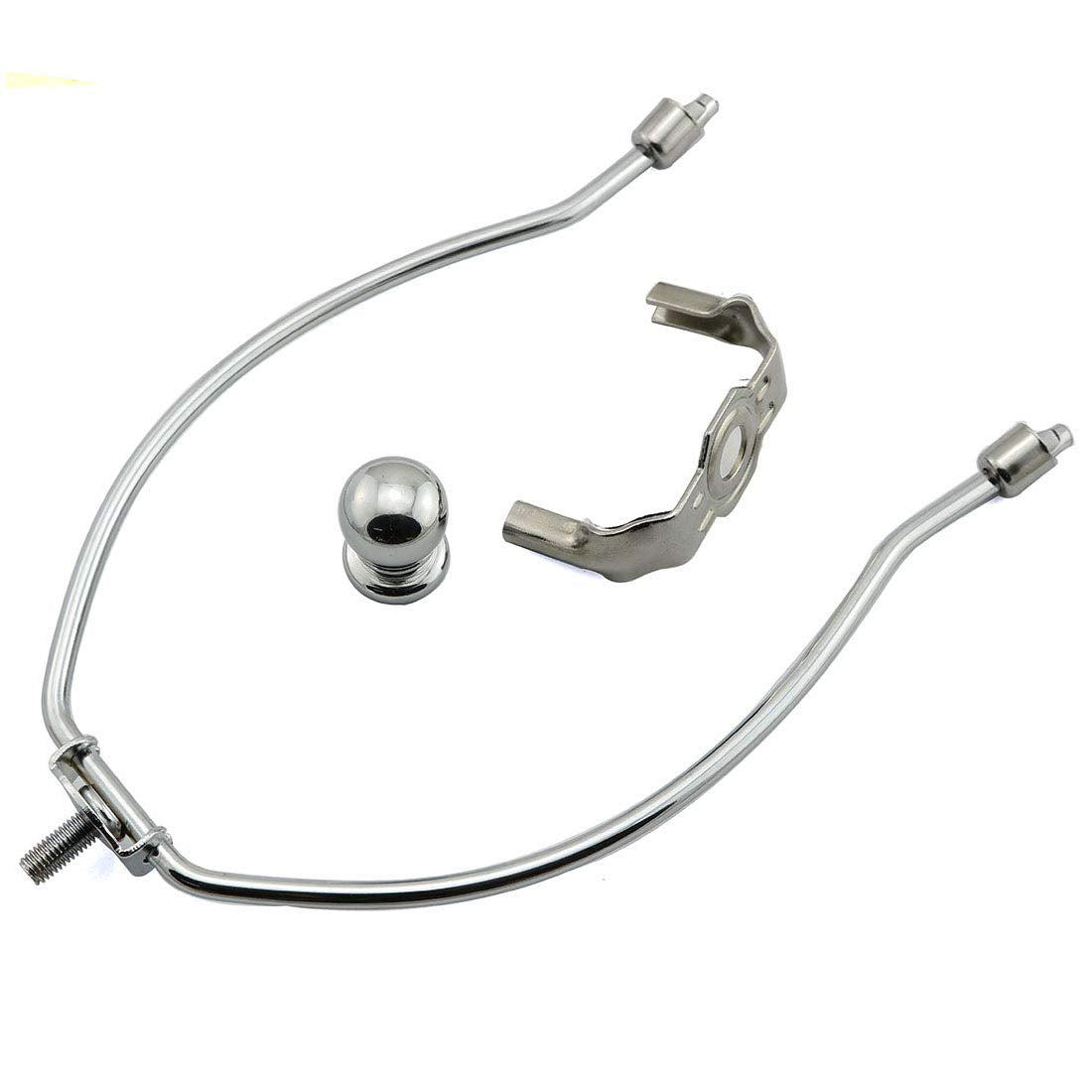 Dzs Elec 10-Inch Silver Iron Lamp Shade Harp Holder - Diy Lighting Accessory For Table/Floor Lamps (Model Harp-10In-1S)