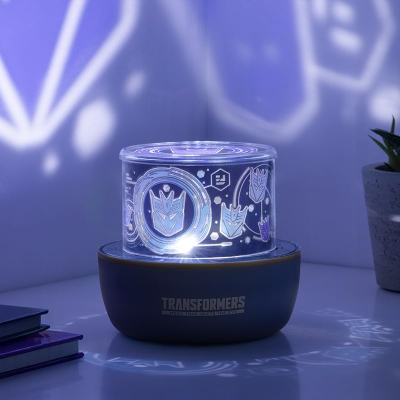 Transformers Projection Light Officially Licensed Room Decor For Boys And Girls Autobots Night Light Includes Two Scenes And Sou
