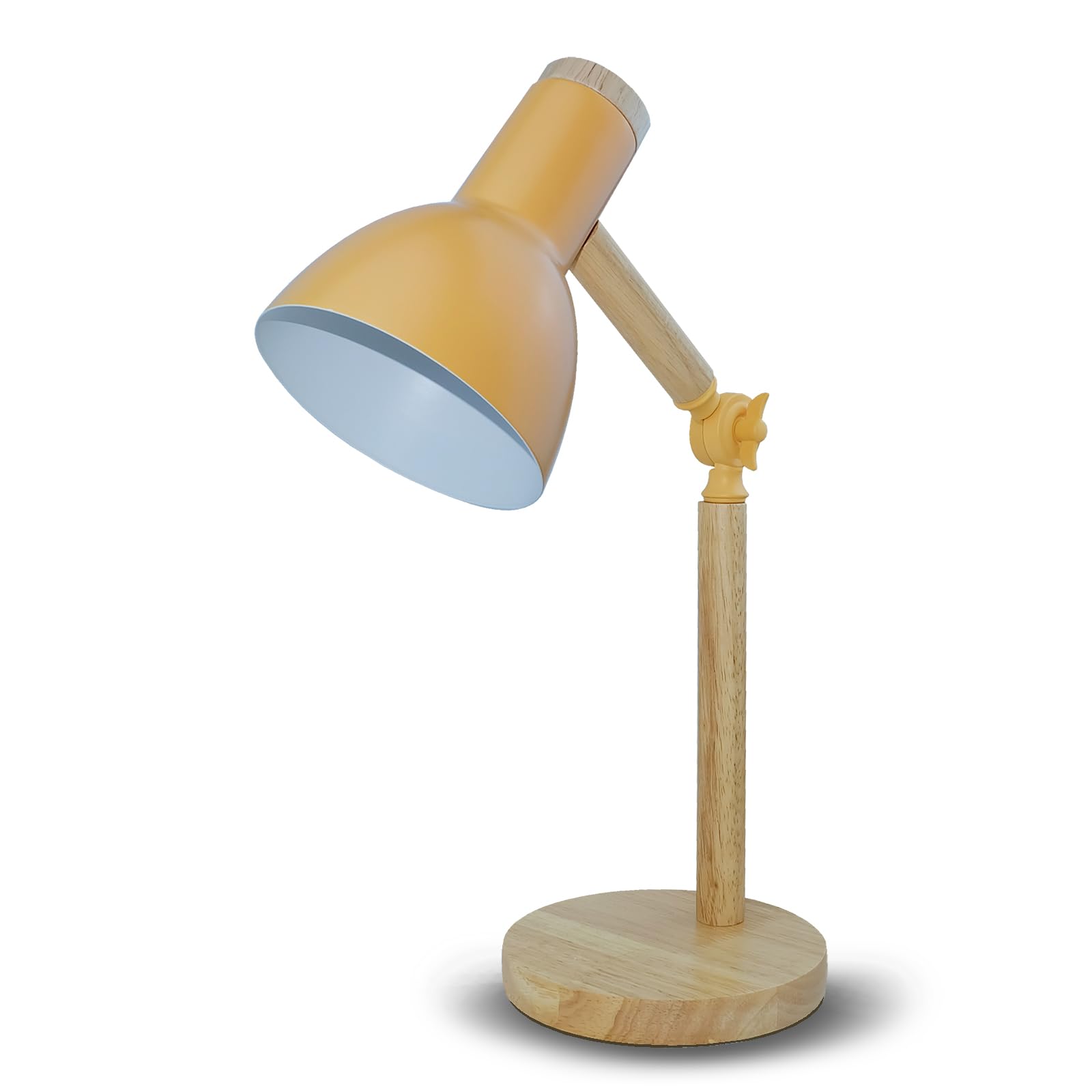 Bifuldyo Led Desk Lamps For Home Office, 3-Color Dimmable Yellow Table Lamp For Bedroom, Wood Desk Lights For Dorm Roomb, Deskto
