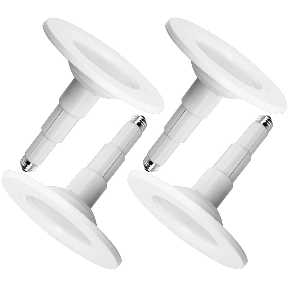 Jolux 5/6'' Adjustable Height LED Retrofit Recessed Lighting 4 Pack,Dimmable Can Light,800 lumens 4000K Cool White,12W=60W,ETL D