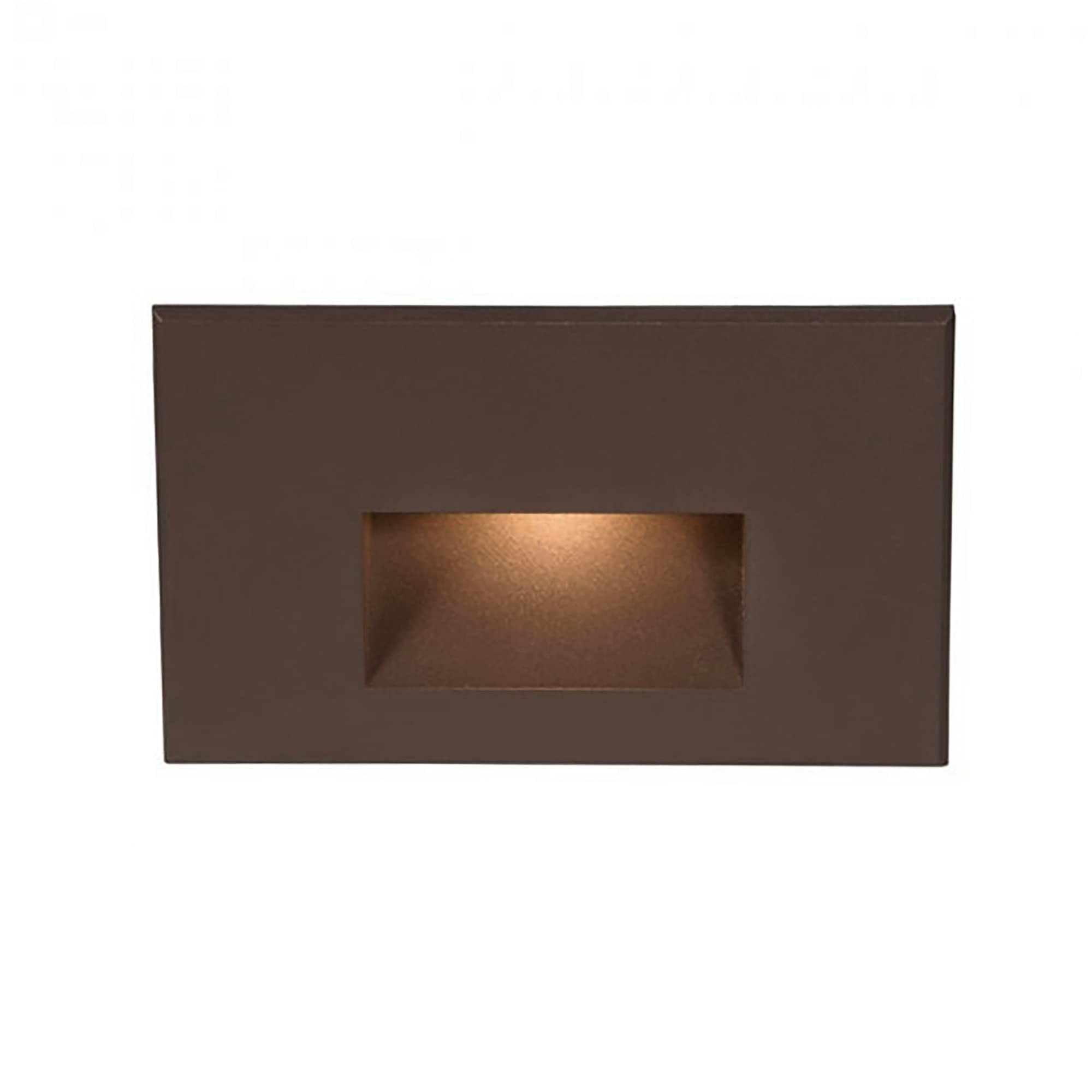 WAC Landscape Lighting, LEDme 120V LED Horizontal Indoor and Outdoor Step and Wall Light 2700K Built-in LED in Solid Brass Coate