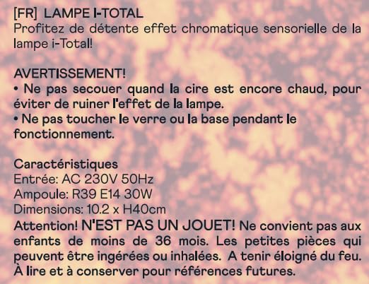 ITOTAL - Lamp with Internal Movement of Colored Bubbles/Colorful Flow and Hypnotic Wax 3.74 x 15.74 in/with US Plug (Yellow & Re