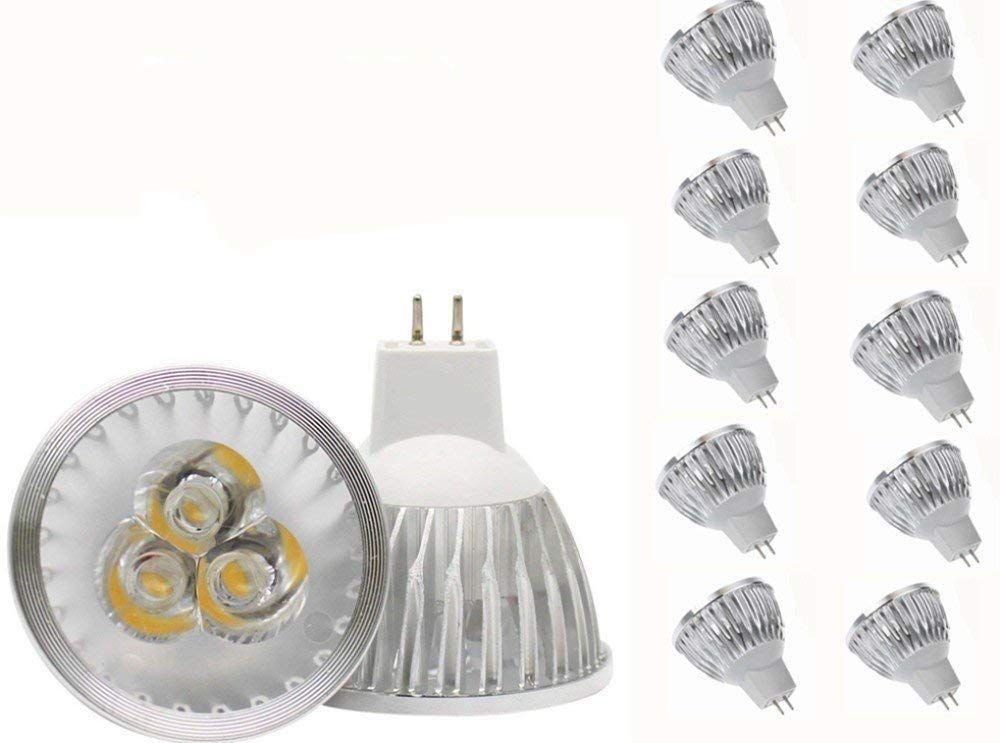 MR16 LED Bulbs MR16 3W LED Warm White Light Bulbs GU5.3 MR16 LED Bulbs 12V 3W LED Spotlight Bulbs for for Landscape Recessed Tra
