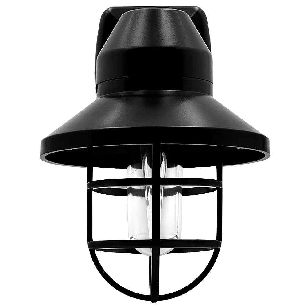 Maxxima Decorative Vintage LED Night Light - Farmhouse Plug-in Wall Outlet Light, 3000K Warm White, Features Automatic Dusk-to-D