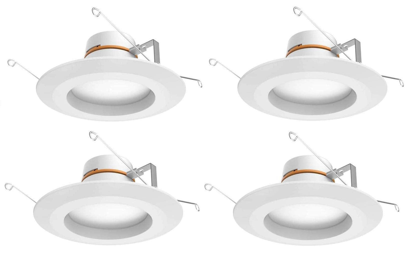 Commercial Electric 5/6" LED Recessed Trim Downlight, 8 Pack, Energy Star, Color Changing, White, Model 682131525289