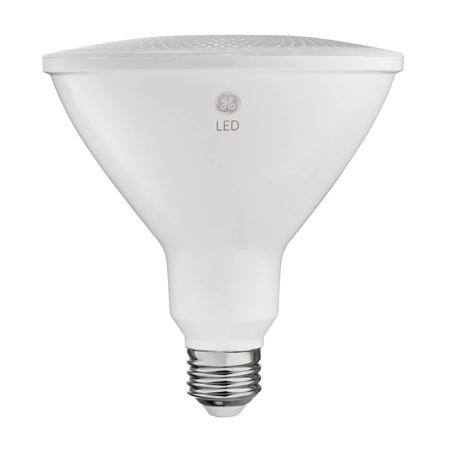 GE Ultra Bright LED Floodlight Bulb, Warm White, PAR38, 1 Count, Plastic, Model 45893