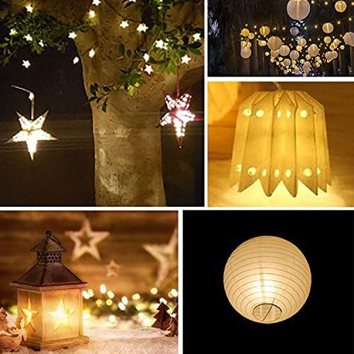 Acmee Non-Blinking Led Mini Lights Battery Operated Small Led Lights For Balloon Paper Lantern Party Decoration (Warm White, Pack Of 12)