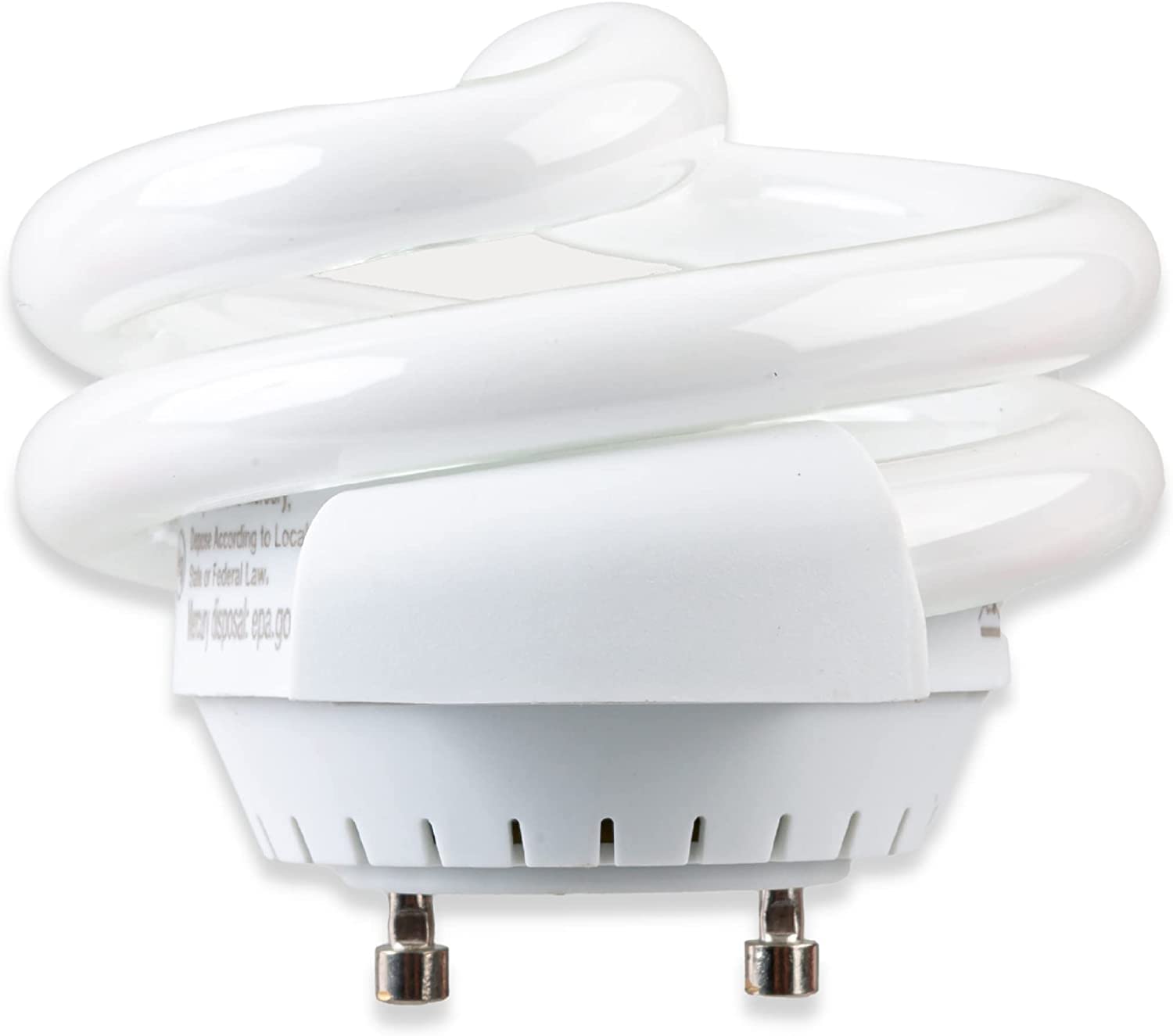 SLEEKLIGHTING 13Watt T2 Spiral CFL GU24 Puck Light Bulb - 4200K, 800 lm, UL Approved, 4-Pack, White Light