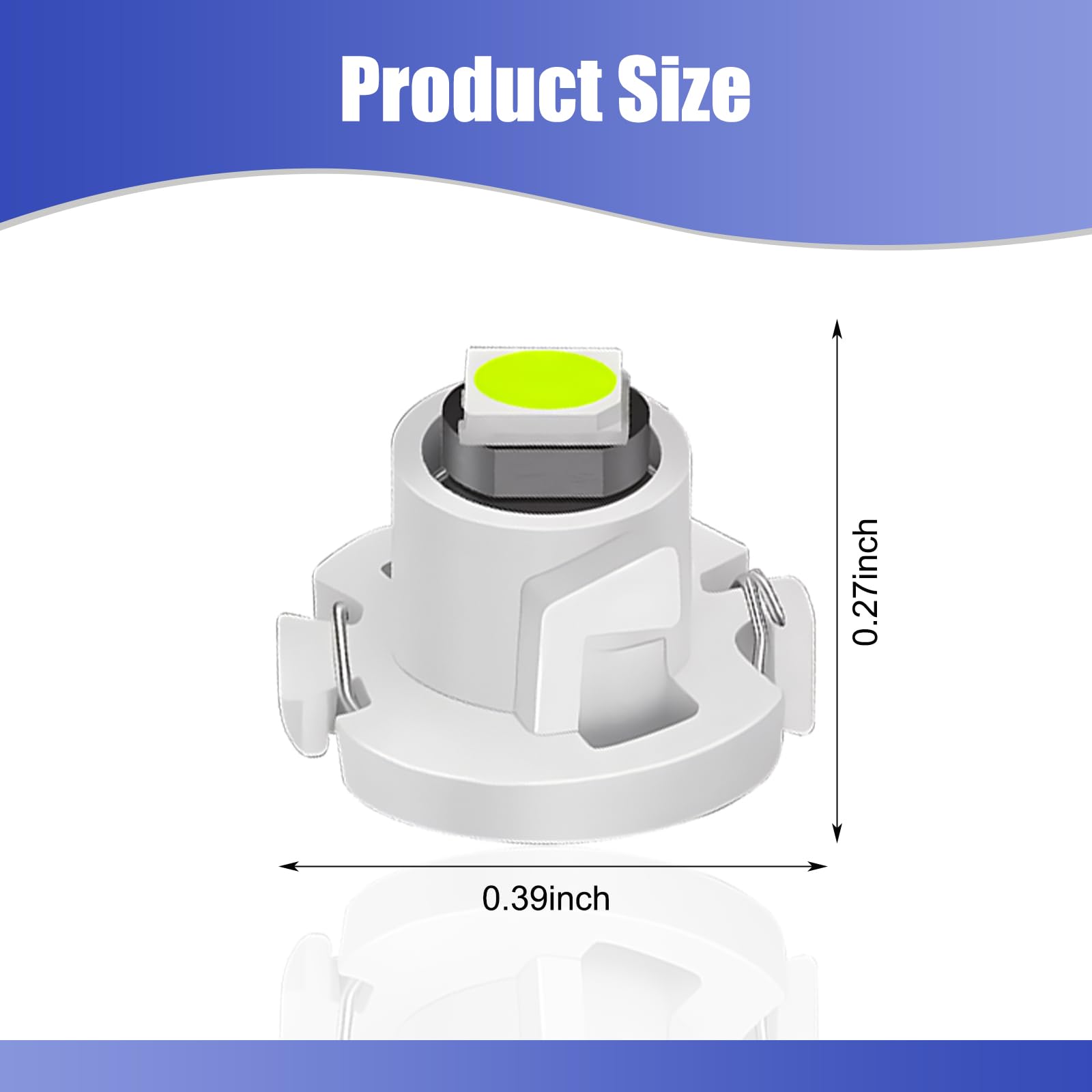 awlbed Car T4.2 LED Desk Lamp, 12V IP65 Waterproof, 10 PCS, Ice Blue, Model AWLYBD3001BE-10PCS