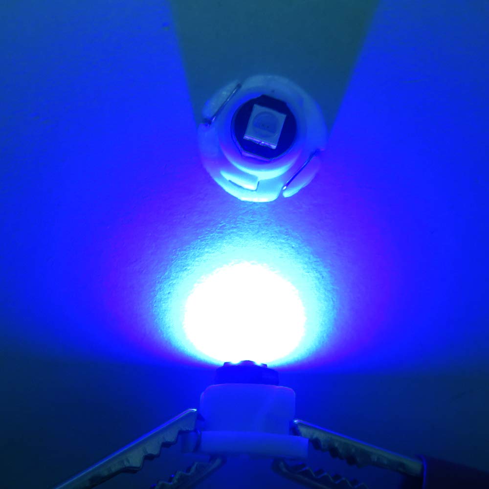 Wljh 10X Blue T3 Neo Wedge 3030 Smd Chipest 8Mm Base Led Car Instrument Cluster Dashboard Gauge Bulb Hvac Ac Heater Climate Cont