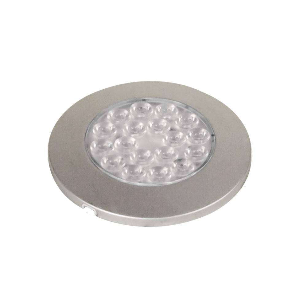 Jesco Lighting SD122CV-35-40-S Orionis - 2.88" LED Round Surface Mount Display Light, Silver Finish