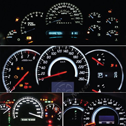 Jtech 10 X T5, 5050 Smd Led White Instrument Panel Dash Light Bulb 74 17 18 37 70 2721