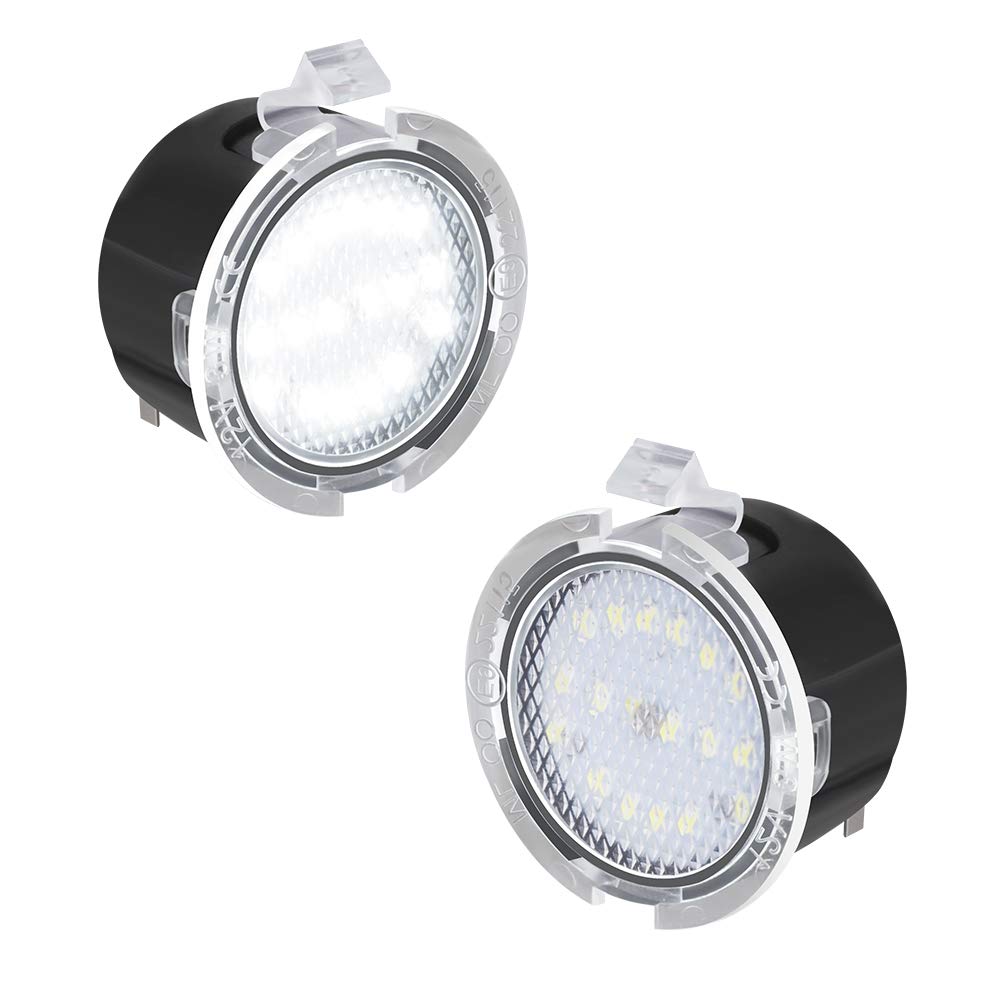 Moforkit Led Side Mirror Puddle Light Lamp Assembly Compatible With 2007-2019 Tundra Sequoia White