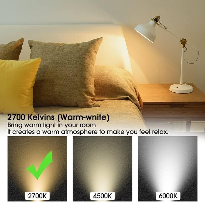 G40 E26 1W Low Wattage Led Vintage Bulbs Small Globe Nightlight 10 Watt Edison Style Bulb, 2700K Warm White Non Dimmable 6Pack