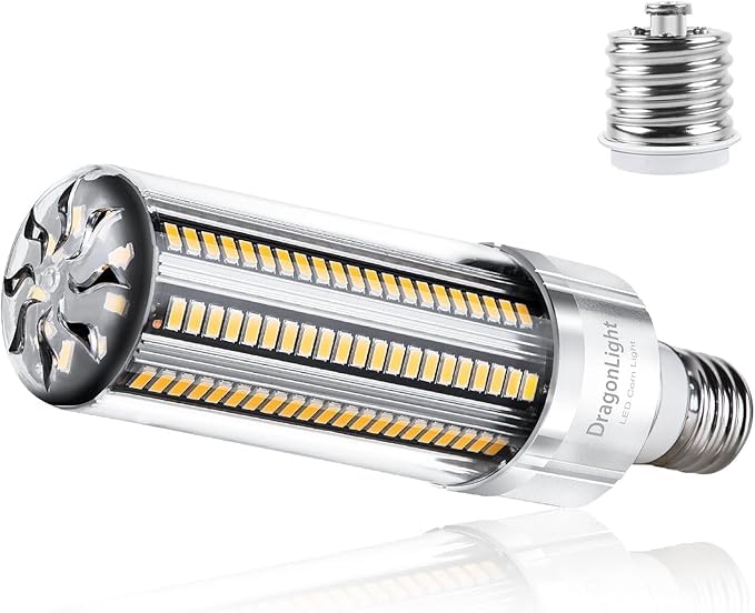 Dragonlight 60W Corn Led Light Bulb (200 Watt Metal Halide/Hid/Hps Replacement) E26/E39 Large Mogul Base Led Lamp 3000K Warm Whi