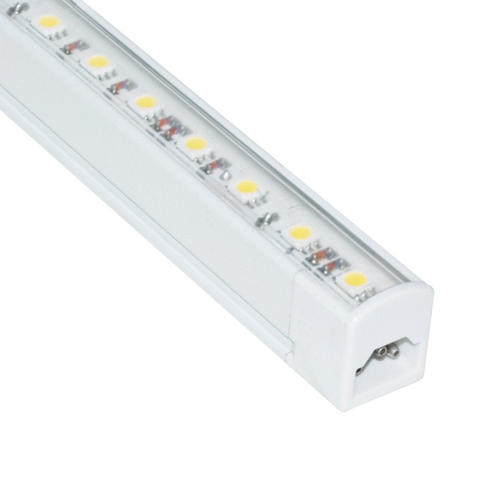 Jesco Lighting S401-12/60 LED Cove Display Light Strip, 6000K, 12in Length, Aluminum, White Finish