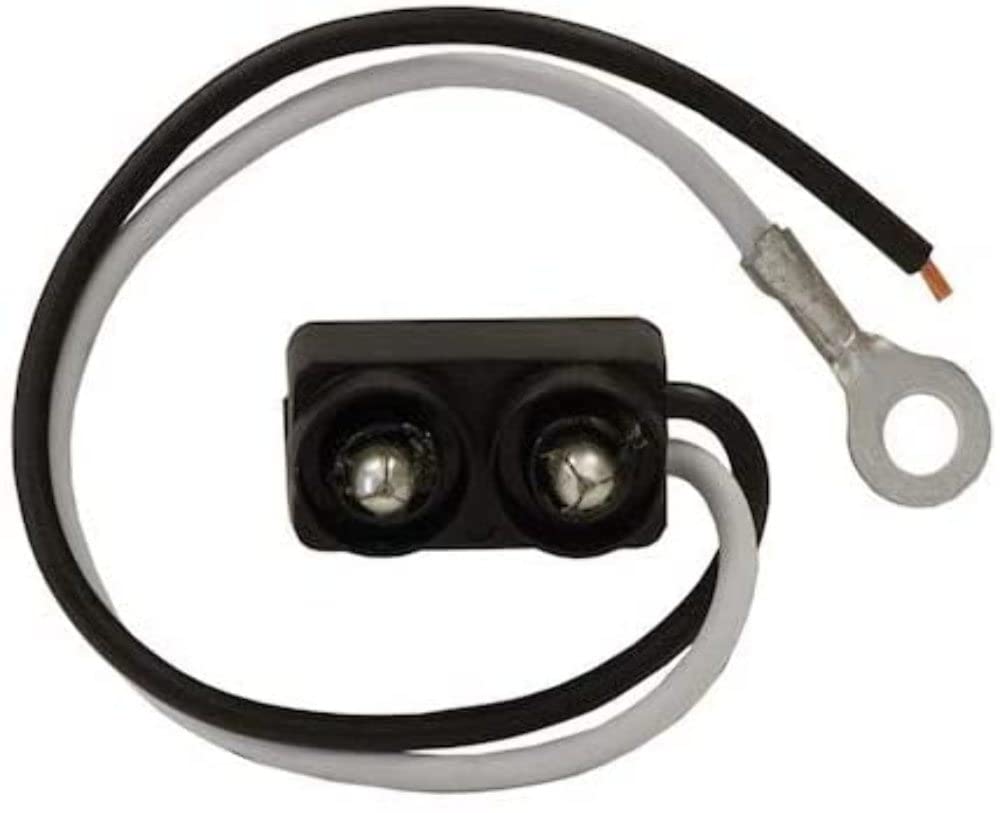 Dot Light Plug 2-Pin Pl-10 Male With Stripped Power And #10 Ring On Ground