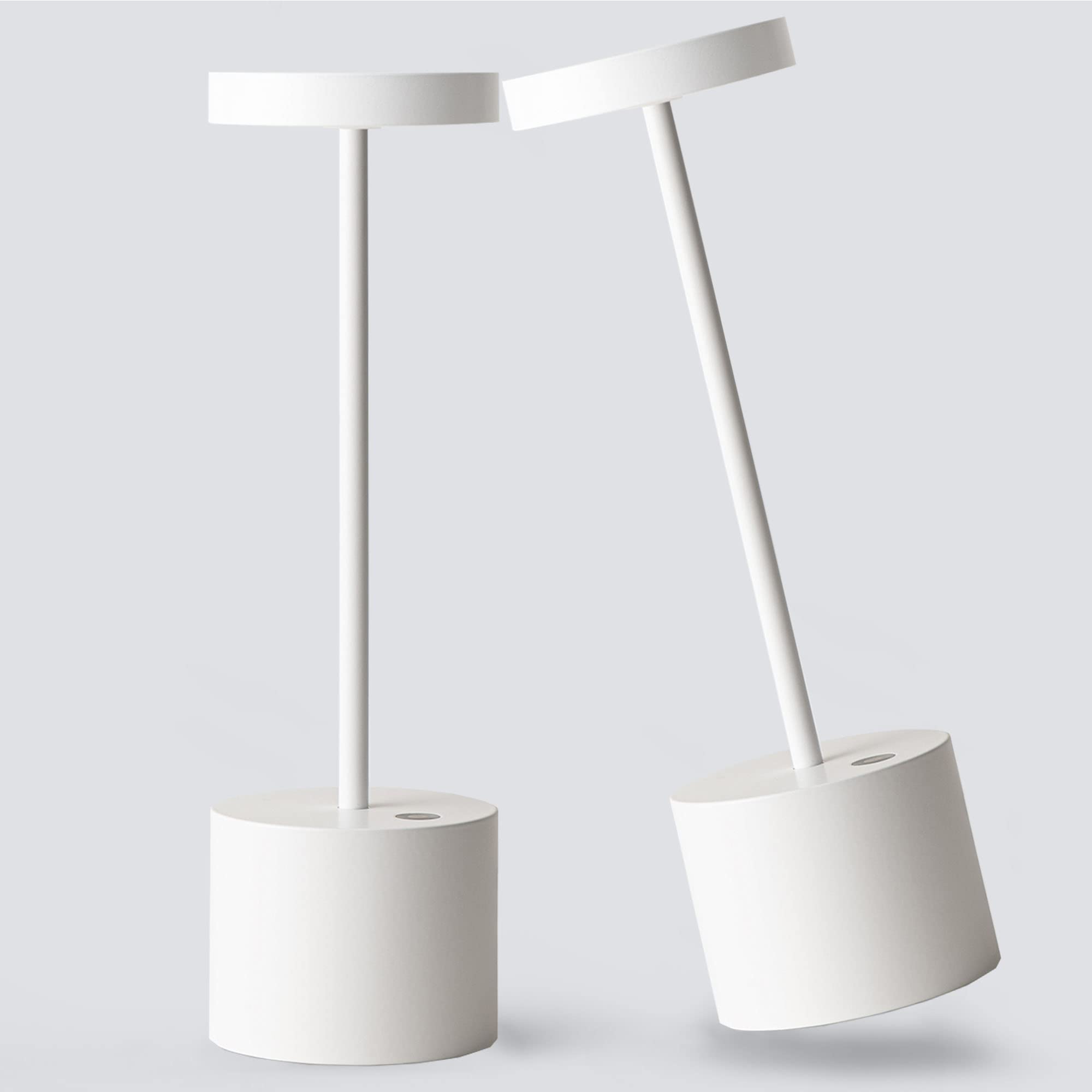 Yiben 2Pack Cordless Led Table Lamp, 5000Mah Rechargeable, 3 Brightness Levels, White