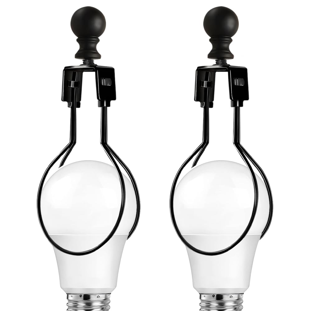 2Pcs Lamp Shade Holder Clip on Lampshade Adapter Bulb Spring Clip Easy Install 2Pcs Lamp Shade Holder Clip on Lampshade Adapter Bulb Spring Clip Easy Install
