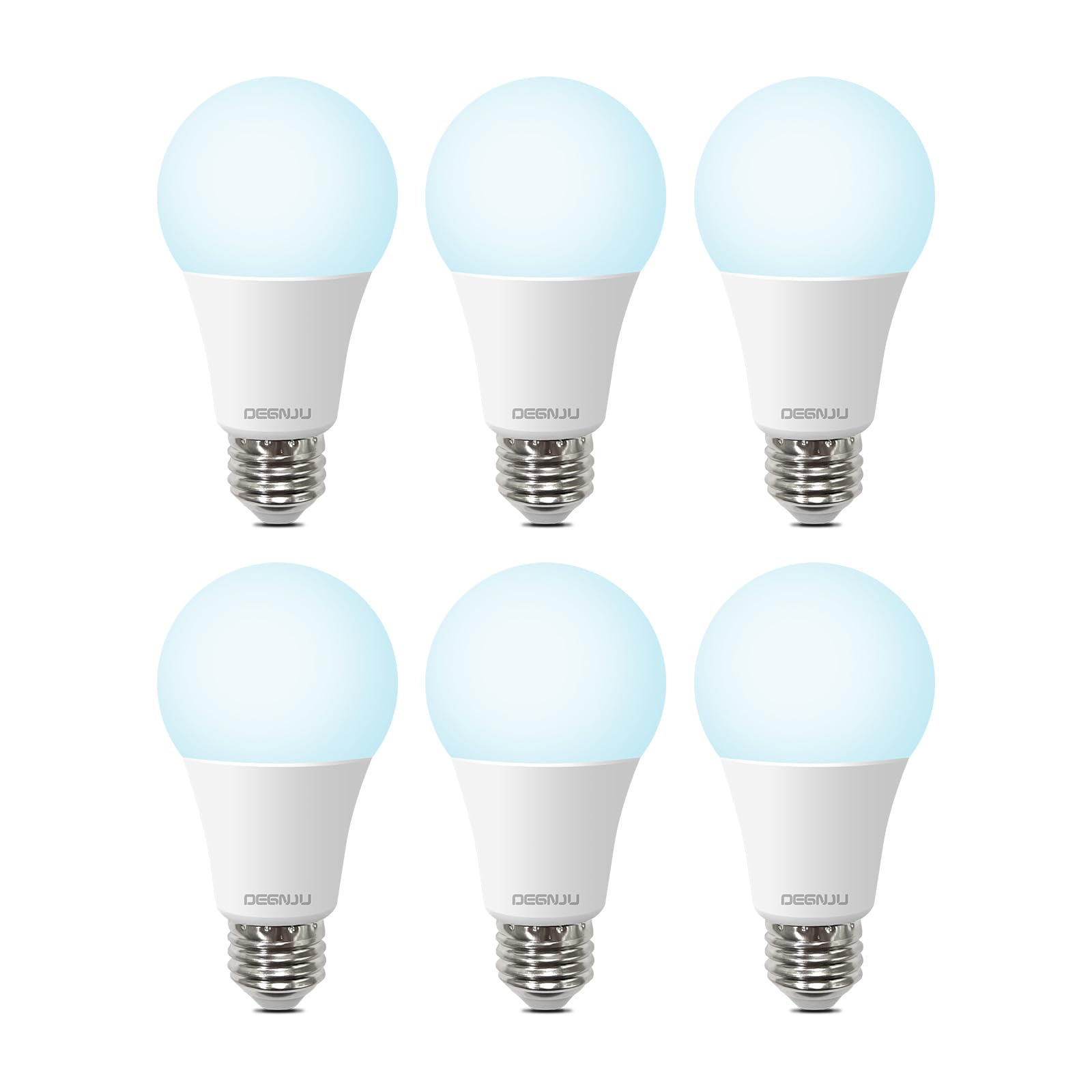 Degnju A19 Led Light Bulbs, 100 Watt Equivalent Led Bulbs, Daylight 5000K, 1500 Lumens, E26 Standard Base, Non-Dimmable, 13W Bri